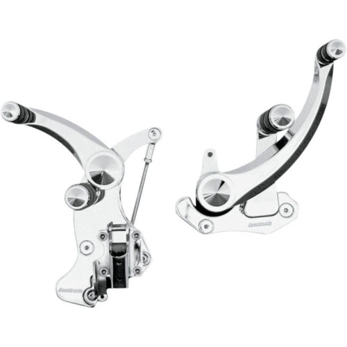 PartzBiz HD: 4425013-Accutronix FC405-SIC Diamond Chrome Plus +6 การควบคุมไปข้างหน้า Harley 14-18 FLH/T | FC405-SIC