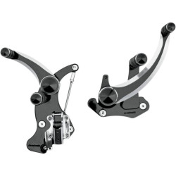 PartzBiz HD DS16220533 - Accutronix FC405-SIN Diamond Black Plus +6 การควบคุมไปข้างหน้า Harley 14-18 FLH/T | FC405-SIN