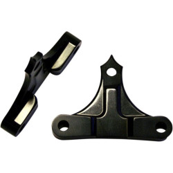 PartzBiz HD DS14100115 - Accutronix Hot Legs Bagger Legs Black .4375 ” Spacers 6 3/8 บังโคลนหน้า 14-16 | TFS49-NF7/16B