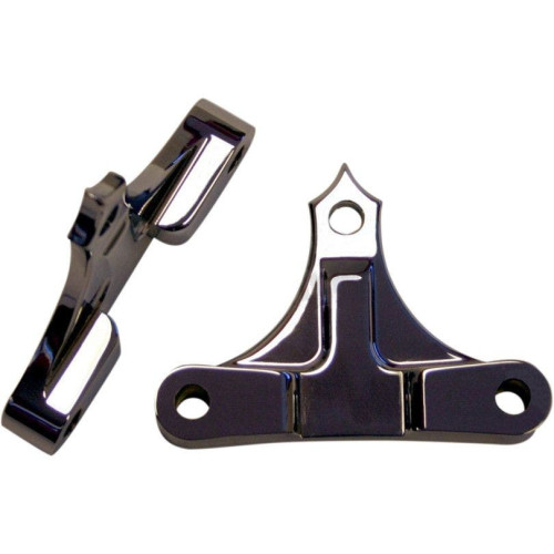 PartzBiz HD: 4424982-Accutronix Hot Legs Bagger Legs Chrome .4375 ” Spacers 6 3/8 บังโคลนหน้า 14-16 | TFS49-NF7/16C