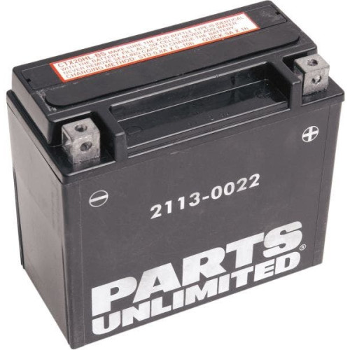 PartzBiz HD: 4424955-AGM Maintenance-Free Battery 310cca YTX20HL-BS Harley Dyna 99-17 Softail 00-20 