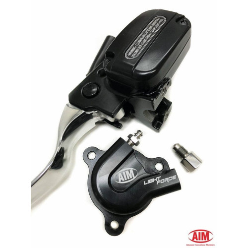 PartzBiz HD: 4424961-AIM Light Force Slave Cylinder + Master Cylinder Kit Hydraulic Harley FL 14-16 Harley CVO electra road glide street king breakout heritage fat boy bob trike tri softail touring davidson VP036-SDR LF002 LFK003