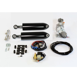PartzBiz HD BK-HD-VR17-B-1 - AirFX BK-HD-VR17-B-1 ชุดกันสะเทือนหลัง Air Ride สีดำ 06-17 Harley V-Rod V Rod