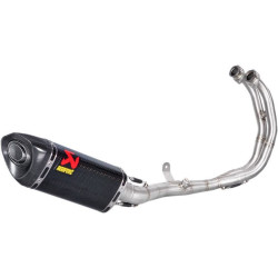 PartzBiz HD DS18102397 - Akrapovic S-Y3R1-APC Full System Race Exhaust Steel Carbon Fiber 14-18 Yzf-R3 | ท่อฟูลซิสเต็ม S-Y3R1-APC