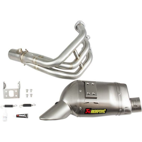 PartzBiz HD: 4424874-Akrapovic S-Y9R3-HAFT Full System Race Exhaust Steel ไทเทเนียม 14-16 Fz09 Mt09 | S-Y9R3-HAFT