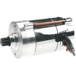 PartzBiz HD AB80-1008 - ลูกบอลทั้งหมด 1.4KW Chrome Starter สำหรับ Pre '89 Harley Big Twin แทนที่ Prestolite Oem # 31463-88T | 80-1008