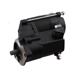 PartzBiz HD AB80-1003 - ลูกบอลทั้งหมด 1.7kw สีดำประสิทธิภาพสูง OEM Replacement Starter Harley 90-06 | 80-1003 เปลี่ยน OEM 31553-90 และ 31553-94