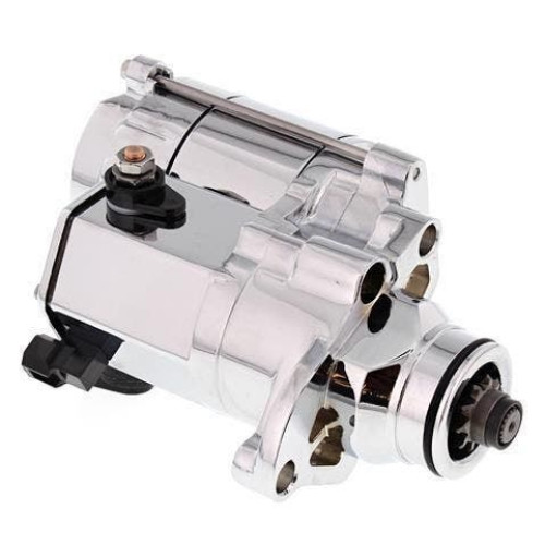 PartzBiz HD: 4424851-All Balls 80-1014 Chrome Racing Starter 1.4 kW 06-17 Harley Softail Dyna 497774
