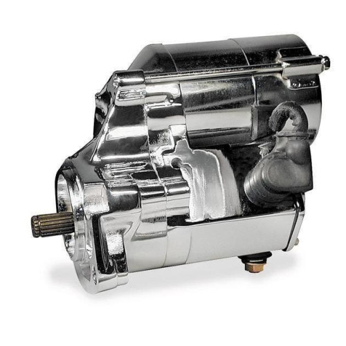 PartzBiz HD: 4424858-ลูกบอลทั้งหมด 1.7kw Chrome High Performance OEM Replacement Starter Harley 90-06 | 80-1004 เปลี่ยน OEM 31553-90 และ 31553-94