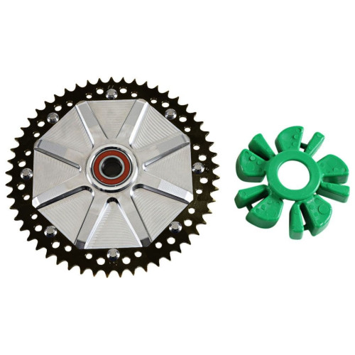 PartzBiz HD: 4424840-Alloy Art Black Cush Drive Carrier 53T Chain Conversion Harley Touring 09-20 PartzBiz HD: 4424840-Alloy Art Black Cush Drive Carrier 53T Chain Conversion Harley Touring 09-20