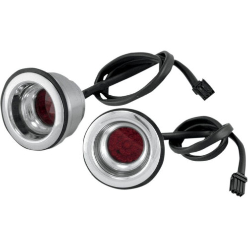 PartzBiz HD: 4424842-Alloy Art Chrome CNC Shooter Taillight Turn Signal Kit Harley Touring & Custom | STL-1