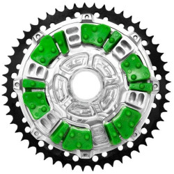 PartzBiz HD DS12102499 - Alloy Art G2UCC53-31 Black Cush Drive Carrier 53T Chain Conversion System Univ PartzBiz HD DS12102499 - Alloy Art G2UCC53-31 Black Cush Drive Carrier 53T Chain Conversion System Univ