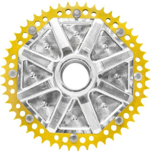 PartzBiz HD: 4424825-Alloy Art G2UCC53-32 Gold Cush Drive Carrier 53T Chain Conversion System Univ PartzBiz HD: 4424825-Alloy Art G2UCC53-32 Gold Cush Drive Carrier 53T Chain Conversion System Univ