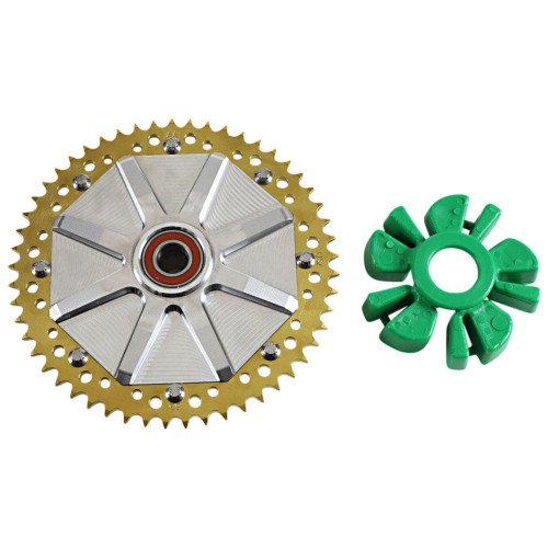 PartzBiz HD: 4424787-Alloy Art Gold Cush Drive Carrier 53T Chain Conversion Harley Touring 09-20 PartzBiz HD: 4424787-Alloy Art Gold Cush Drive Carrier 53T Chain Conversion Harley Touring 09-20