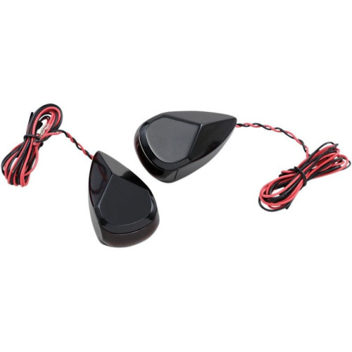 PartzBiz HD: 4424763-Alloy Art MRL-3B Black Finish with Red Lens and Red LED Signal Marker Lights 98-19 Harley davidson electra road street glide king cvo turn indicator running custom lighting upgrade PartzBiz HD: 4424763-Alloy Art MRL-3B Black Finish with Red Lens and Red LED Signal Marker Lights 98-19 Harley davidson electra road street glide king cvo turn indicator running custom lighting upgrade