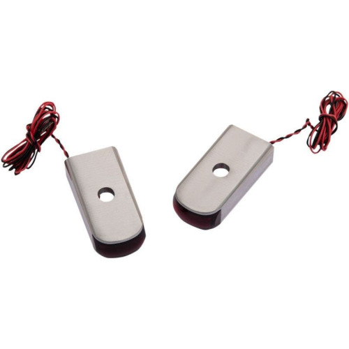 PartzBiz HD: 4424756-Alloy Art SSL-LG-3C Aluminum Red LED Rear Marker Light 18-19 Harley Softail FXLR Dual Function Motorcycle Light Motorcycle Fender Brake Running Turn Signal Harley Davidson Custom Replacement Universal 12V Lighting Upgrade Replacement 2020-1791 20201791