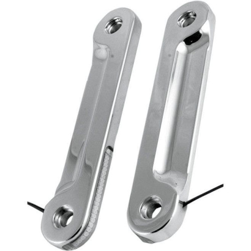 PartzBiz HD: 4424761-Alloy Art Street Glide Chrome L.E.D. Low Profile Front Turn Signals - SGFS-1 PartzBiz HD: 4424761-Alloy Art Street Glide Chrome L.E.D. Low Profile Front Turn Signals - SGFS-1