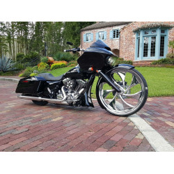 PartzBiz HD B-30-14 - ชุดน็อตคอสั้น American Suspension Bolt 30-32” ล้อ Harley Touring 14-Up
