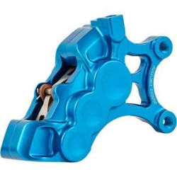 PartzBiz HD AN02-203 - Arlen Ness 02-200 คาลิปเปอร์ 6 ลูกสูบสีน้ำเงิน สำหรับดิสก์หน้าขวา 14 นิ้ว Harley & Custom