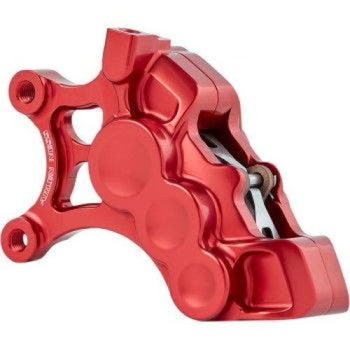 PartzBiz HD: 4424515-Arlen Ness 02-205 Red 6-Piston Caliper for 14" Disc Front Left Harley & Custom PartzBiz HD: 4424515-Arlen Ness 02-205 Red 6-Piston Caliper for 14" Disc Front Left Harley & Custom