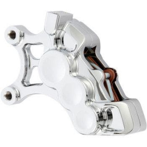 PartzBiz HD: 4424519-Arlen Ness 02-210 Chrome 6-Piston Caliper 14” ดิสหน้าขวา Harley & Custom