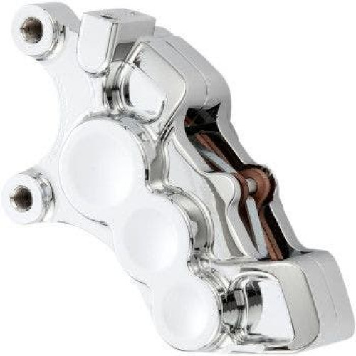 PartzBiz HD: 4424522-Arlen Ness 02-214 Chrome 6-Piston Caliper 11.8” ดิสก์หน้าซ้าย Harley Custom