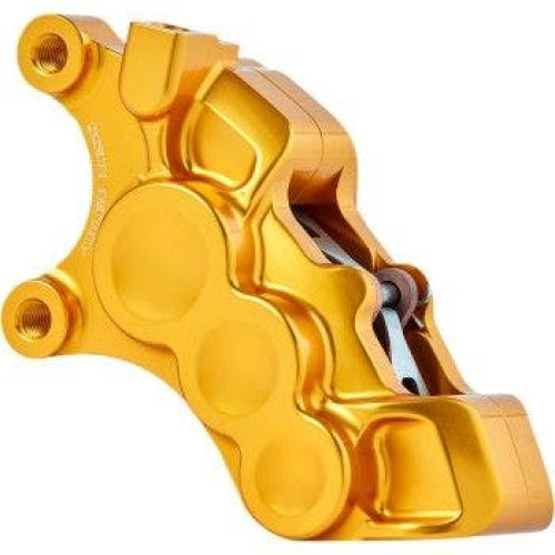 PartzBiz HD: 4424527-Arlen Ness 02-225 Gold 6-Piston Caliper สำหรับดิสก์หน้า 11.8” ซ้าย Harley Custom