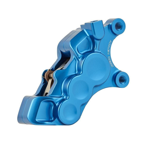 PartzBiz HD: 4424529-Arlen Ness 02-227 Blue 6-Piston Caliper for 11.8" Disc Front Right Harley Custom