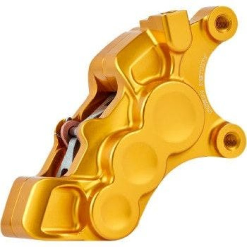 PartzBiz HD: 4424530-Arlen Ness 02-228 Gold 6-Piston Caliper สำหรับดิสก์หน้า 11.8” ซ้าย Harley Custom