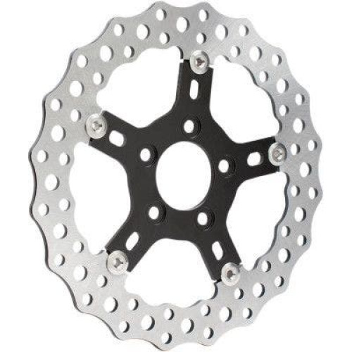 PartzBiz HD: 4424490-Arlen Ness 02-786 Jagged Brake 11.5 Rotor Harley 5-Bolt Twin Cam & Evo 00-07 1710-3323 17103323 263795 sportster dyna fat boy bob slim low xl electra road street glide king ดีที่สุดสำหรับสมรรถนะการเบรก galfer