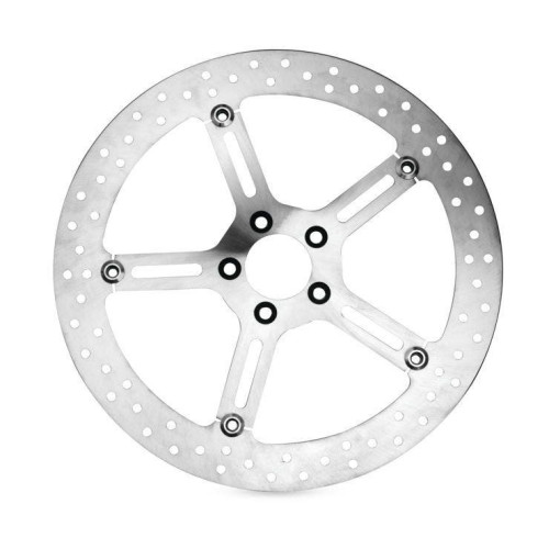 PartzBiz HD: 4424493-Arlen Ness 02-965 Chrome Big เบรคลอยโรเตอร์หน้า 00-05 Harley Softail FXD