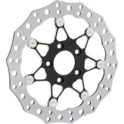 PartzBiz HD AN33-10101-202 - Arlen Ness 02-972 11.8 ” ProCross จานเบรกลอยสองชิ้น Harley 06-17 1710-3323 17103323 263795 sportster dyna fat boy bob slim low xl electra road street glide king ดีที่สุดสำหรับสมรรถนะการเบรก galfer