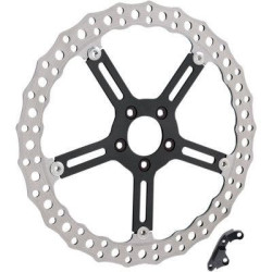 PartzBiz HD AN02-990 - Arlen Ness 02-990 Jagged Brake 15 ” Rotor ดุมล้อซ้าย Harley 5-Bolt 00-05 1710-3223 17103223 264199 sportster dyna fat boy bob slim low xl electra road street glide king best for performance power braking galfer