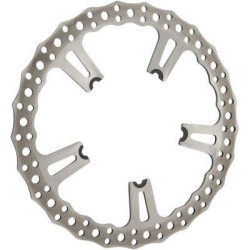 PartzBiz HD AN02-991 - Arlen Ness 02-991 Jagged Brake 15 ” Rotor Left Spoke Mount Harley 5-Bolt 06-17 1710-3224 17103224 264200 sportster dyna fat boy bob slim low xl electra road street glide king ดีที่สุดสำหรับสมรรถนะการเบรก galfer