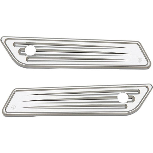 PartzBiz HD: 4424500-Arlen Ness 03-536 Chrome Deep Cut Saddlebag Latch Hinge ครอบคลุม 14-21 Harley FLH/T