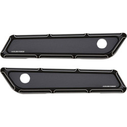 PartzBiz HD AN03-585 - Arlen Ness 03-585 สีดำ Beveled Saddlebag Latch บานพับสำหรับ Harley 14-21