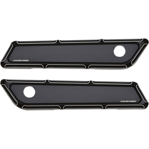 PartzBiz HD: 4424502-Arlen Ness 03-585 Black Beveled Saddlebag Latch Hinge Covers for Harley 14-21 PartzBiz HD: 4424502-Arlen Ness 03-585 Black Beveled Saddlebag Latch Hinge Covers for Harley 14-21