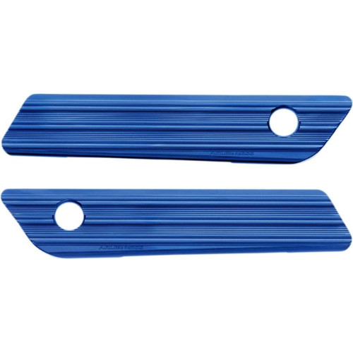 PartzBiz HD: 4424506-Arlen Ness 03-604 Blue Saddlebag Latch ครอบคลุม Billet คู่ Harley Touring 14-21 PartzBiz HD: 4424506-Arlen Ness 03-604 Blue Saddlebag Latch ครอบคลุม Billet คู่ Harley Touring 14-21