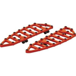 PartzBiz HD AN06-872 - Arlen Ness 06-872 กระดานพื้นอลูมิเนียม Billet MX สีส้ม 18 x 5.75 Harley 99-Up 1621-0994 16210994
