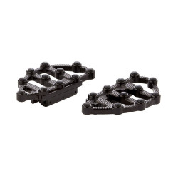 PartzBiz HD AN06-896 - Arlen Ness 06-896 Black Billet MX บอร์ดผู้โดยสาร Harley Touring Softail 99-Up