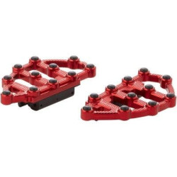 PartzBiz HD AN06-898 - Arlen Ness 06-898 Red Billet Aluminium MX บอร์ดผู้โดยสาร 8 x 4.25 Harley 99-Up