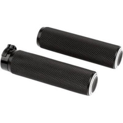PartzBiz HD AN07-308 - Arlen Ness 07-308 ปลอกแฮนด์ Dual Ring 1-1/4” สีดำสำหรับสายคันเร่ง Harley 76-Up