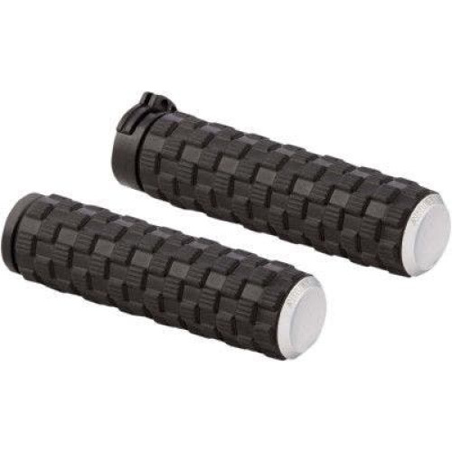 PartzBiz HD: 4424440-Arlen Ness 07-351 Chrome Air Trax 1" Grips for Cable Throttle Harley 76-Up PartzBiz HD: 4424440-Arlen Ness 07-351 Chrome Air Trax 1" Grips for Cable Throttle Harley 76-Up