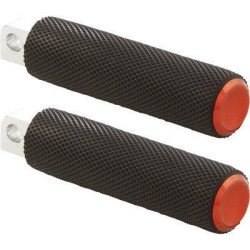 PartzBiz HD AN07-902 - Arlen Ness 07-902 ที่วางเท้ามีลาย สีส้ม Universal Male Mount 1620-2155 16202155