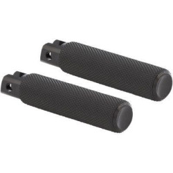 PartzBiz HD AN07-942 - Arlen Ness 07-942 Black Billet Knurled Fusion พักเท้าผู้โดยสาร HD Softail M8