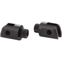 PartzBiz HD AN07-990 - Arlen Ness 07-990 Black Billet Splined MX Driver Footpeg Male Mounts Harley