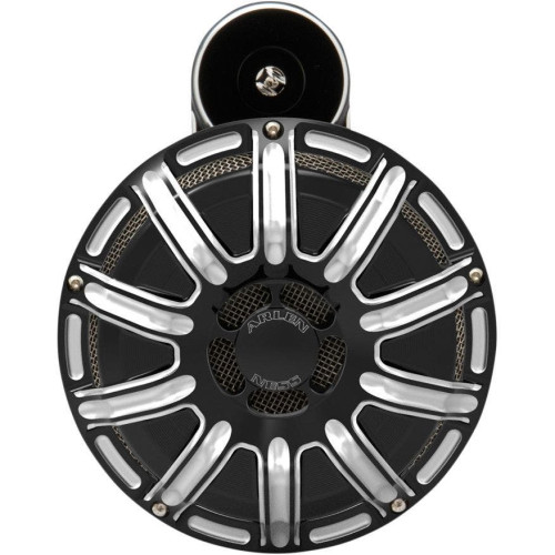 PartzBiz HD: 4424353-Arlen Ness 10 Gauge Gloss Black Horn for Harley or Metric Custom Applications  | 70-250