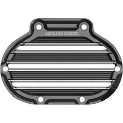 PartzBiz HD AN03-813 - Arlen Ness 10 Gauge Gloss Black ฝาครอบเกียร์ข้าง Harley 07-15 Twin Cam | 03-813