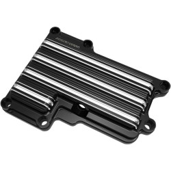 PartzBiz HD AN03-853 - Arlen Ness 10 Gauge Gloss Black Transmission ฝาครอบด้านบน Harley 07-15 Twin Cam | 03-853