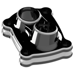 PartzBiz HD AN12-583 - Arlen Ness 12-583 10-Gauge สีดำ Tappet Block ครอบคลุม 17-18 Harley FLH/T M8